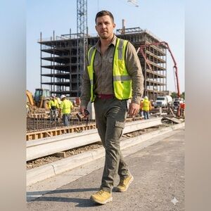 Wrangler Men's Cargo Pants in Olive Green